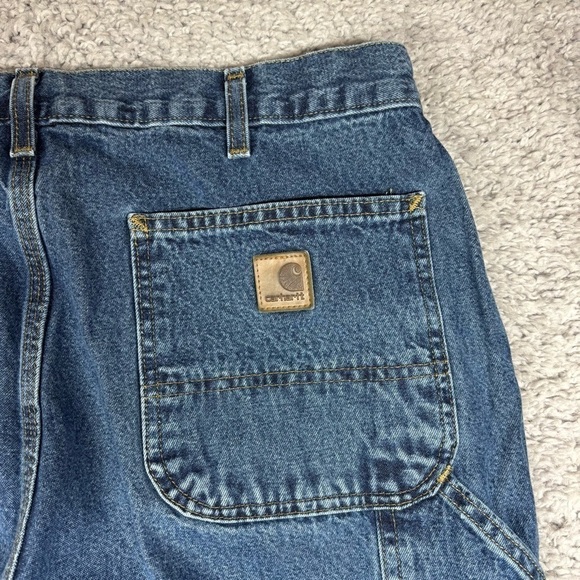 Carhartt Jeans Mens 36 x 34 Loose Fit Work Utility Baggy Dungaree Streetwear - Picture 3 of 4